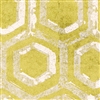 Elitis Domino Revivals RM 252 05.  Yellow hexagon pattern art deco powder room wallpaper.  Click for details and checkout >>