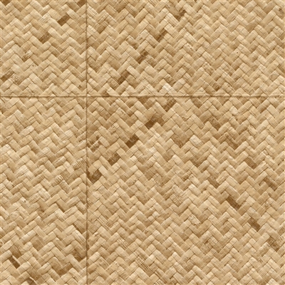 Elitis Matieres a Vegetales VP 984 02.   Tan embossed vinyl wallpaper grass cloth aspect. Click for details and checkout >>