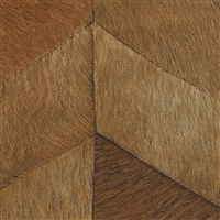 Elitis Sauvages Sante Fe VP 968 22.   Dark brown embossed vinyl wallpaper chevron faux animal hide. Click for details and checkout >>