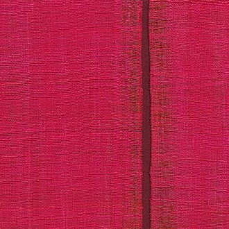 Elitis Nomades VP 895 52.  Red and black stripe silk and linen weave vinyl wallpaper for a wall. Click for details and checkout >>