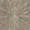 Elitis Grand Hotel Stardust TP 336 03.  Brown and white sunburst pattern art deco wallpaper.  Click for details and checkout >>