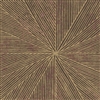 Elitis Grand Hotel Stardust TP 336 05.  Golden brown sunburst pattern art deco wallpaper.  Click for details and checkout >>