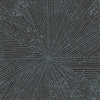 Elitis Grand Hotel Stardust TP 336 08.  Black and blue sunburst pattern art deco wallpaper.  Click for details and checkout >>