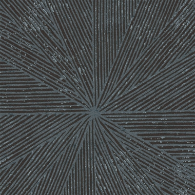 Elitis Grand Hotel Stardust TP 336 08.  Black and blue sunburst pattern art deco wallpaper.  Click for details and checkout >>