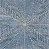 Elitis Grand Hotel Stardust TP 336 12.  Blue sunburst pattern art deco wallpaper.  Click for details and checkout >>