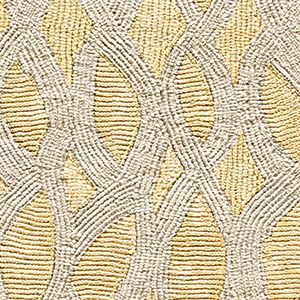 Elitis Perles VP 912 03.  Yellow lace embossed vinyl beaded wallpaper. Click for details and checkout >>