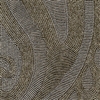 Elitis Perles VP 911 11.  Steel gray paisley embossed vinyl beaded wallpaper. Click for details and checkout >>