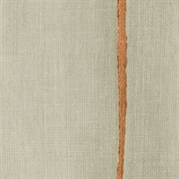 Elitis Volver VP 921 03.  Taupe with orange vertical stripe vinyl raffia effect wallpaper for a wall. Click for details and checkout >>