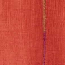 Elitis Volver VP 921 06.  Red with purple vertical stripe vinyl raffia effect wallpaper for a wall. Click for details and checkout >>