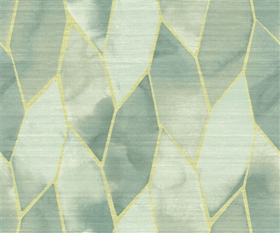 Elitis Soie Changeante VP 932 40.  Light blue botanical vinyl silk effect wallpaper for a wall. Click for details and checkout >>