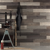 Scrap Wood Wall Peel and Stick Wall Planks.  Click for details and checkout >>