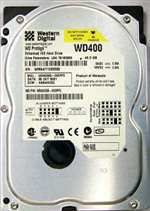 WESTERN DIGITAL WD400AB 40GB 5400RPM IDE ULTRA ATA100 2MB BUFFER 3.5 INCH LOW PROFILE (1.0 INCH) INTERNAL HARD DISK DRIVE. REFURBISHED. IN STOCK.