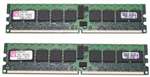 KINGSTON - 8GB (2X4GB) 667MHZ PC2-5300 ECC REGISTERED DDR2 SDRAM DIMM KINGSTON MEMORY MODULE FOR PROLIANT SERVER DL585 G2 DL385 G2 BL465C WORKSTATION XW9400 (KTH-XW9400K2/8G). BULK. IN STOCK.