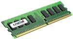 CRUCIAL - 2GB DDR2 SDRAM MEMORY MODULE - 2GB - 800MHZ DDR2-800/PC2-6400 - NON-ECC - DDR2 SDRAM - 240-PIN DIMM (CT25664AA800). BULK. IN STOCK.