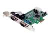 STARTECH - 2 PORT NATIVE PCI EXPRESS RS232 SERIAL ADAPTER CARD WITH 16550 UART - SERIAL ADAPTER (PEX2S553). BULK. IN STOCK.