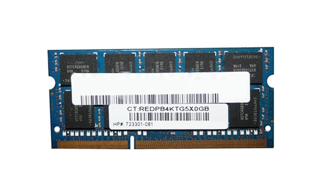 HP 723301-081 8GB DDR3-1600 12800 ECC SODIMM 2RX8 1.35V Memory Module. BULK. IN STOCK