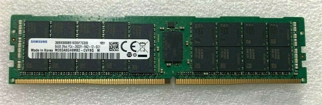 Samsung M393A8G40MB2-CVF 64GB DDR4-2933 PC4-23400 2Rx4 ECC REG Server Memory. BULK. IN STOCK.