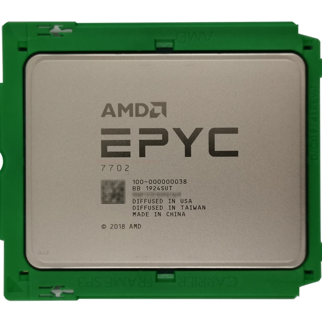 AMD 100-000000038 EPYC 7702 2.0-3.35 GHz 64 CORE 256MB 128 threads 7nm 200W Zen 2 ROME CPU Processor. BULK. IN STOCK