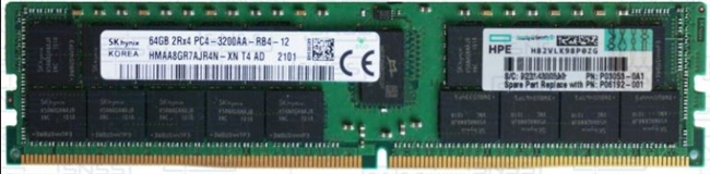 HP P00930-B21 64GB DUALRANK X4 DDR4-2933 REGISTERED RDIMM Memory. BULK. IN STOCK.