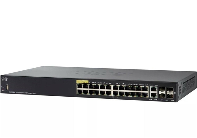 CISCO SG350-28P-K9 SMALL BUSINESS 350 SERIES STACKABLE MANAGED SWITCH SG350-28P - SWITCH - 28 PORTS - MANAGED - RACK-MOUNTABLE (SG350-28P-K9).REFURBISHED.IN STOCK.