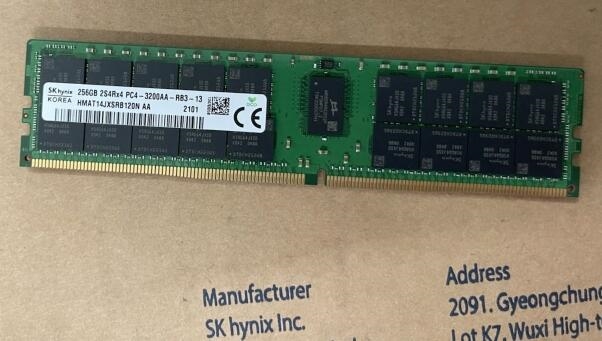 Hynix HMAT14JXSRB120N 256GB DDR4-3200MHz PC4-25600 ECC Registered CL22 288-Pin RDIMM 1.2V Octal Rank Memory Module. BULK. IN STOCK.