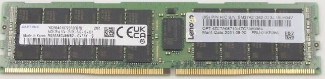 Lenovo 01KR356 64GB DDR4-2933 PC4-23400 2Rx4 ECC REG Server Memory. BULK. IN STOCK.