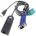 HP 580649-001 KVM CONSOLE PS2/USB CABLE. REFURBISHED. IN STOCK.