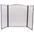 Simple Spaces C31020ASK3L 3-Panel Fireplace Screen, Antique Silver