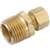 Anderson Metals 750068-0602 Pipe Connector, 3/8 x 1/8 in, Compression x MPT, Brass, 200 psi Pressure