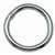 Campbell T7665001 Welded Ring, 200 lb Working Load, 2 in ID Dia Ring, #7B Chain, Steel, Nickel-Plated