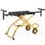 DEWALT DWX726 Rolling Miter Saw Stand, 300 lb, 98 in W Stand, 32-1/2 in H Stand, Steel, Black/Yellow