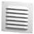 Duraflo 621218 Gable Vent, 20-1/2 in L, 14.813 in W, Polypropylene, White