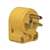 Eaton Wiring Devices 4509AN-BOX Electrical Plug, 2 -Pole, 20 A, 250 V, NEMA: NEMA 6-20, Yellow