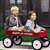 Radio Flyer 18 Wagon, 150 lb, Steel, Classic Red