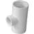 IPEX 435794 Reducing Pipe Tee, 1 x 1/2 in, Socket, PVC, White, SCH 40 Schedule