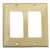 Eaton Cooper Wiring 2152 2152V-BOX Wallplate, 4-1/2 in L, 4.56 in W, 2 -Gang, Thermoset, Ivory, High-Gloss