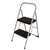 Cosco 11565CLGG4 Big Step Stool, 2-Step, 200 lb, Plastic/Steel, Black/Gray, Opti-Bond