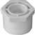 IPEX 435654 Reducing Bushing, 1-1/2 x 3/4 in, Spigot x Socket, White, SCH 40 Schedule, 150 psi Pressure