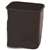 Continental Commercial 2818BK Waste Basket, 28.125 qt, Plastic, Black, 15 in H