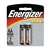 Energizer E91 E91BP-2 Battery, 1.5 V Battery, 2850 mAh, AA Battery, Alkaline, Manganese Dioxide, Zinc, Silver