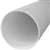 Charlotte Pipe PVC 30030 0600 Sewer and Drain Pipe, 3 in, 10 ft L, PVC, White