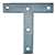 National Hardware 116BC Series N266-445 T-Plate, 4 in L, Steel, Zinc