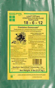 Controlled Release 18-6-12 Fertilizer - 5 Lbs.