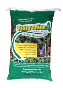 Renovation White Clover Seed - 25 Lbs.