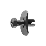 Acura / Honda / Nissan / GM / Isuzu Black Nylon Screw-Type Clip