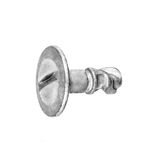 40946 Audi / Volkswagen Silver Zinc Slotted Drive Cowl Fastener Screw