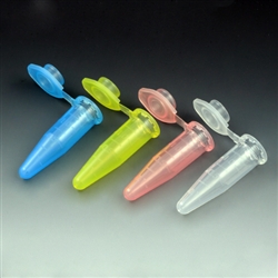 1.5mL Microcentrifuge Tube with attached Snap Cap, Graduated, Clarified Polypropylene 1000/pk - Natural color