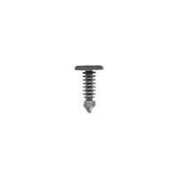 Weatherstrip Fastener, Black Nylon, Size: 3/16" (4.5mm), Stem: 5/8", Head: 7/16", Qty: 2