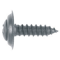 Phillips Oval Head Trim Screw, Size: 10 x 1", Head Size: #8, Finish: Black Phosphate, Qty: 4