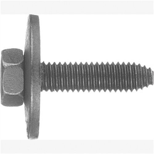Body Bolts CA Point, Size: 6-1.00 x 20mm, Head: 10mm IND Hex, Finish: Black Phos., GM 11503982, 10